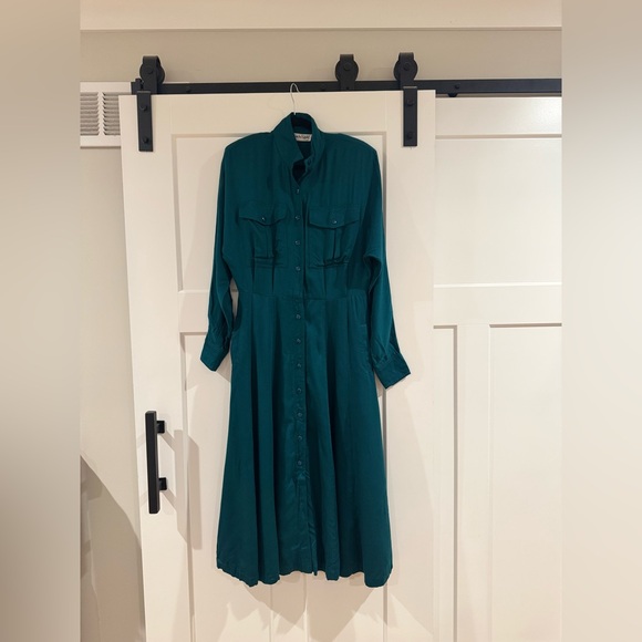 Diane Von Furstenberg Dresses & Skirts - Vintage Teal‎ Button-Up Diane Von Furstenberg Dress